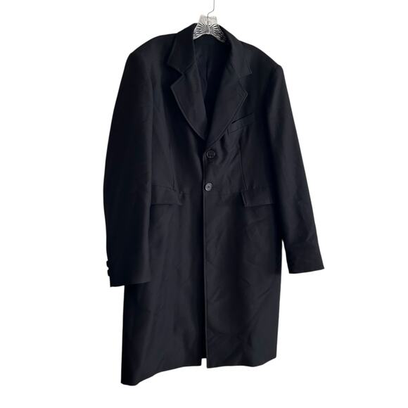 Vintage WAH Maker Black Rifle Frock Coat Mens Sz 42 Black Western Pioneer Duster - Picture 3 of 16